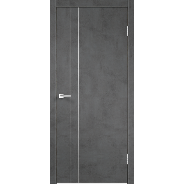 Дверь межкомнатная VellDoris (Велдорис) Экошпон TECHNO М2 - Муар темно-серый