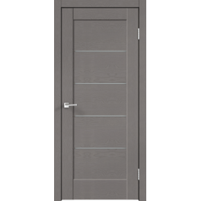 Дверь межкомнатная VellDoris (Велдорис) SoftTouch PREMIER 1 - Ясень грей структурный, стекло Мателюкс