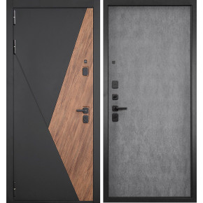 Дверь входная металлическая Гранит ГЕОМЕТРИЯ 77-1 (бетон невский)
