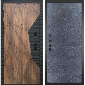 Дверь входная металлическая Гранит КОНТИНЕНТ 77-1 (бетон темный)