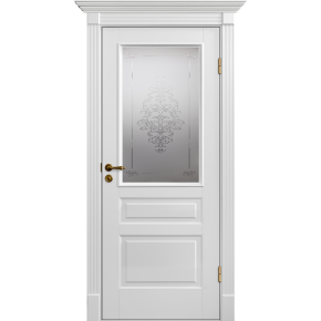 Дверь межкомнатная эмаль Палацио 8 (Лувр) - Белый
