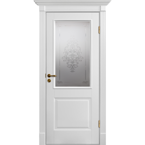 Дверь межкомнатная эмаль Палацио 4 (Лувр) - Белый