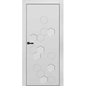 Дверь межкомнатная эмаль Новелла 3 - Белый