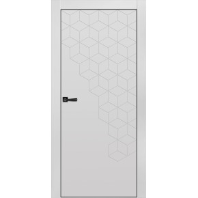 Дверь межкомнатная эмаль Новелла 2 - Белый