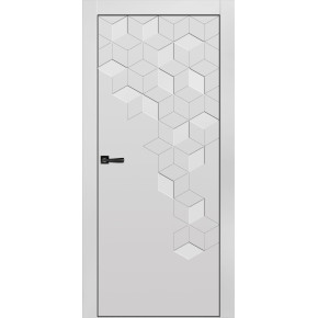 Дверь межкомнатная эмаль Новелла 1 - Белый