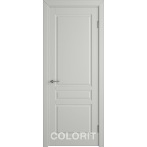 Дверь межкомнатная эмаль Колорит К2 COLORIT ДГ - Светло-серая эмаль