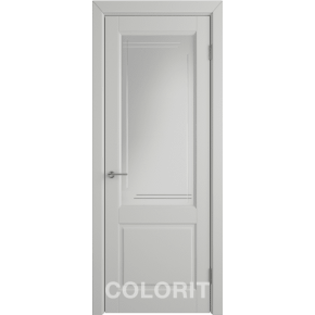 Дверь межкомнатная эмаль Колорит К1 (П) COLORIT ДО - Светло-серая эмаль