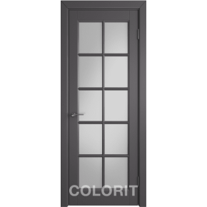 Дверь межкомнатная эмаль Колорит К3 COLORIT ДО - Графит эмаль