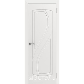 Дверь межкомнатная эмаль Эстель Грация ДГ - Белая эмаль