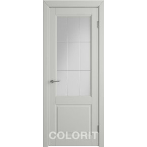 Дверь межкомнатная эмаль Колорит К1 (Р) COLORIT ДО - Светло-серая эмаль