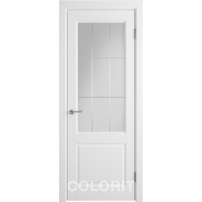 Дверь межкомнатная эмаль Колорит К1 (Р) COLORIT ДО - Белая эмаль